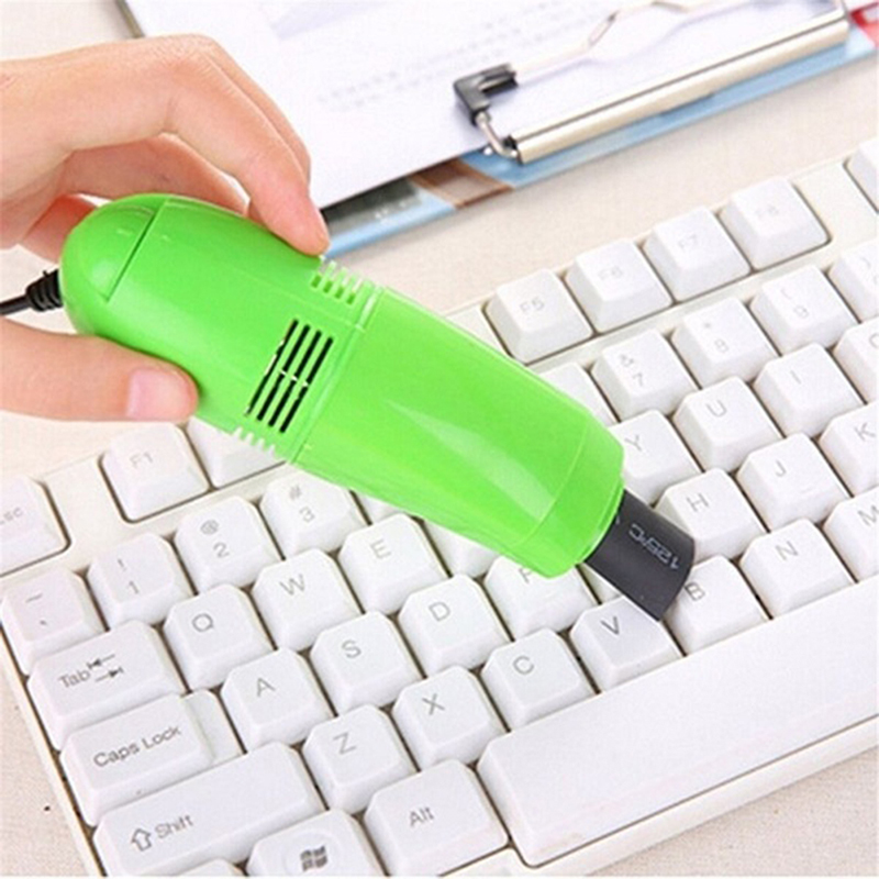 Computer Usb Keyboard Vacuum Esclector Cleaner With Brush